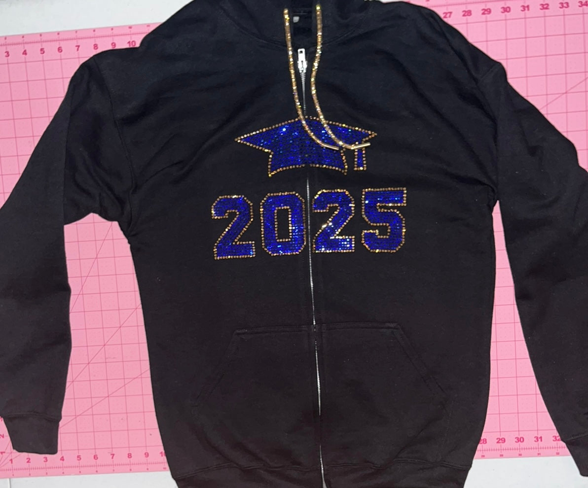 2025 Graduation Zipper Hoodie