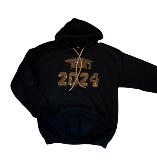 Graduation (Gold) Bling Hoodie